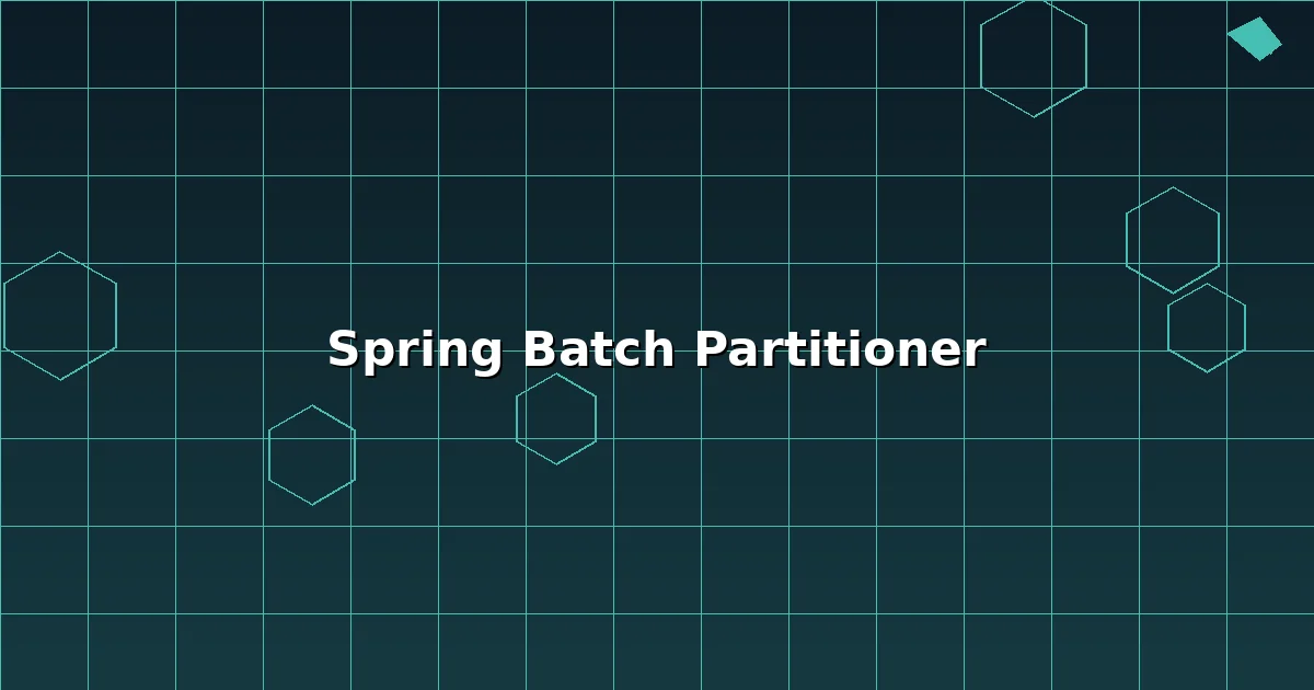 Spring Batch Partitioner 分區處理流程