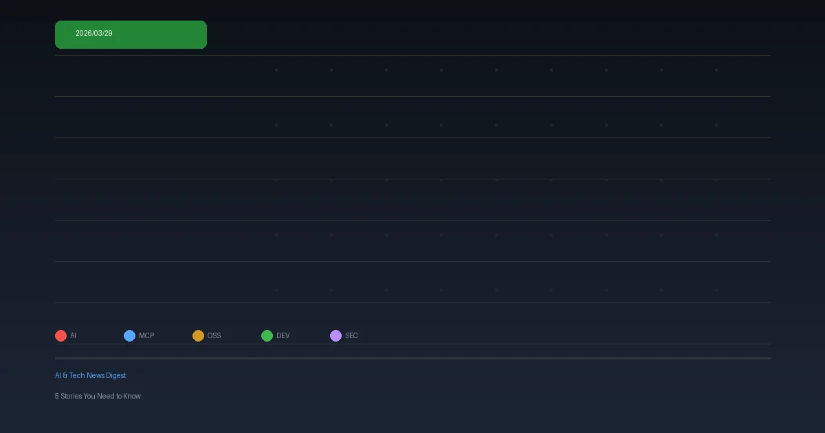 AI 與科技新聞摘要 — 2026/03/29