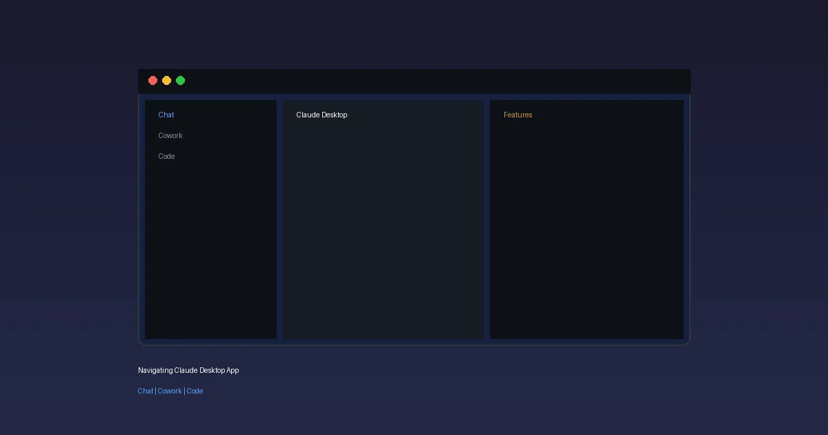 Claude Desktop 三種模式怎麼切?Chat、Cowork、Code 完整導覽