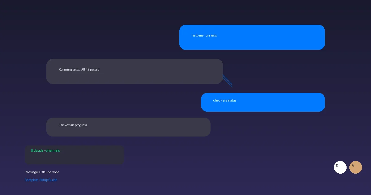透過 iMessage 與 Claude Code 對話 — 完整設定教學
